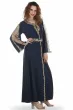 جلابية نسائة راقية بلون الكحلي