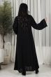 عباية سوداء طرحات سوزان ( شفاف)