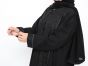 عباية سوداء مشجرة من الامام والخلف مطرزة بكرستال ذهبي 