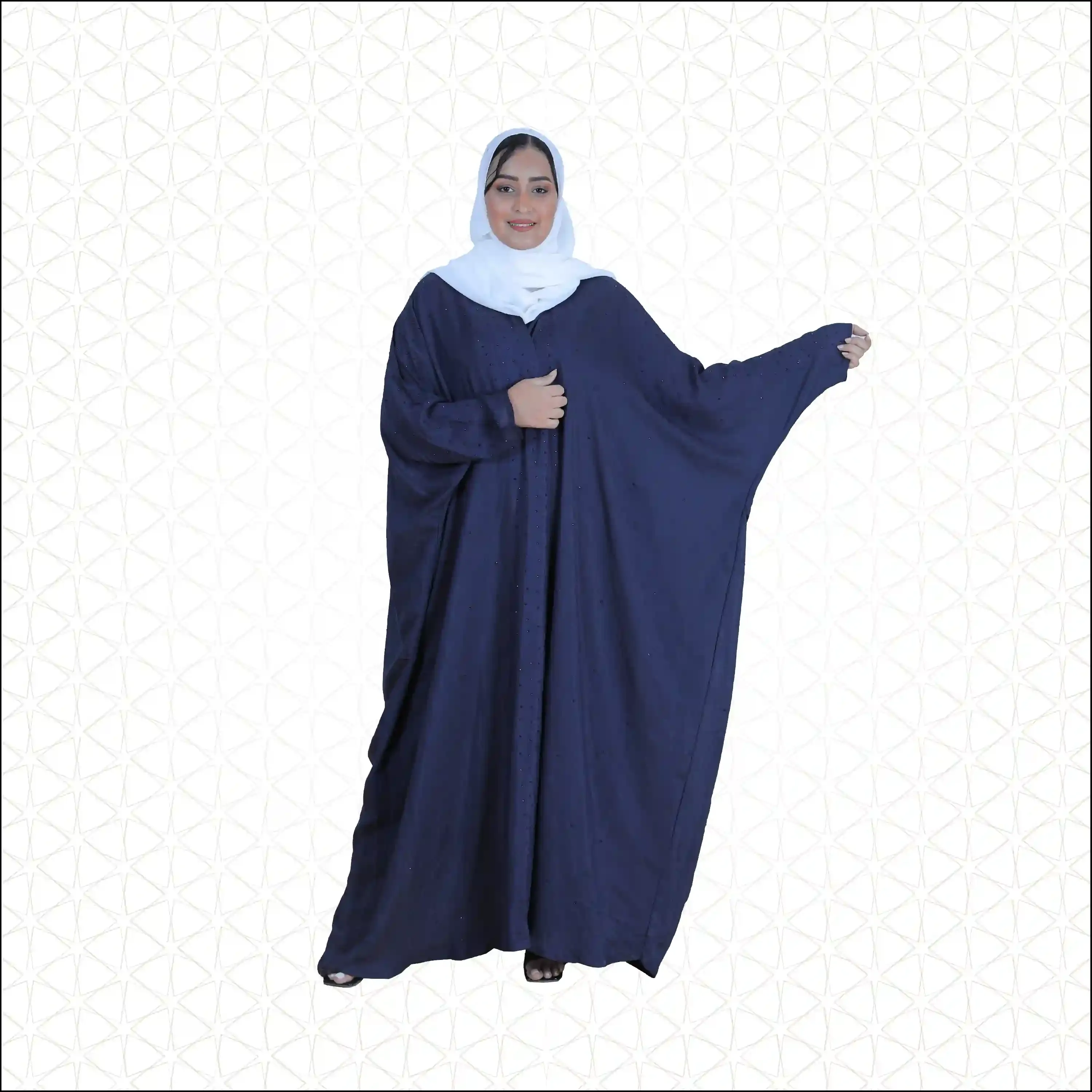 عباية كريب ملون بإسوارة نحكمة
صوار انسقرام
